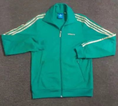Buy Twill Green/metal Gold Adidas SPO Beckenbauer Vintage Tracksuit Jacket - Small • 35.50£