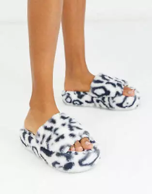 Buy Women's  Slippers Faux Fur Memory Foam  Comfort Slip On Indoor House Shoes S/M • 8.99£