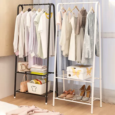 Buy Heavy Duty Metal Clothes Rail Hanging Rack Garment Display Stand Storage Shelf • 13.94£