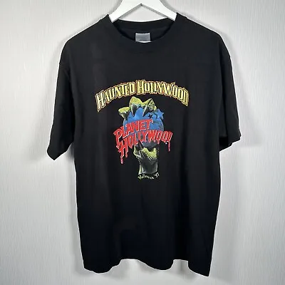Buy Planet Hollywood Vintage 1997 T Shirt Haunted Hollywood Halloween Men's Large • 49.99£