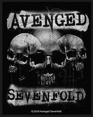Buy Avenged Sevenfold - Three Skulls (new) Sew On Patch Official Band Merch • 4.75£