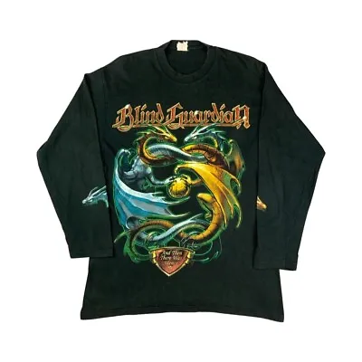 Buy Vintage 2001 Black Blind Guardian 'And Then There Was Silence' Long-Sleeve Large • 60£