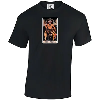 Buy The Devil Tarot Arcana Card Celestial Goth T Shirt Top Adult, Kids & Teens Sizes • 9.99£
