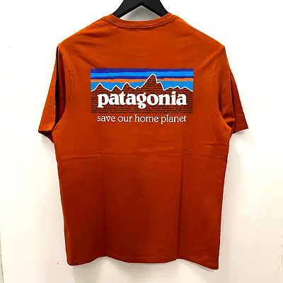 Buy Patagonia P-6 Mission Organic T-Shirt Sandhill Rust - Mens Size Large • 35£
