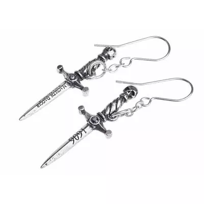 Buy Official Alchemy Gothic Hand Of Macbeth Pewter Drop Earrings - Fine Jewellery • 14.95£