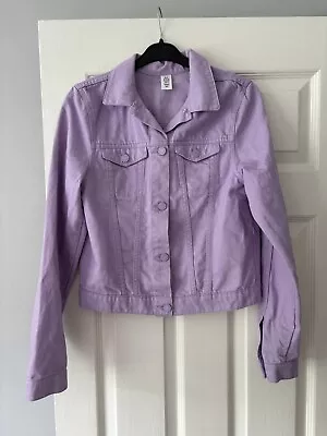 Buy Girls Lilac Long Sleeve Denim Jacket Age 13-14 Years H&M • 6£
