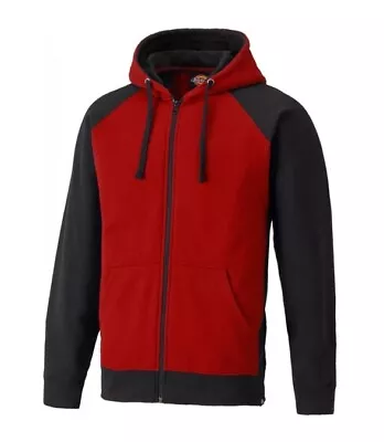 Buy Dickies Two Tone Work Uniform Hoodie Sweatshirt SH3009 Red / Black • 12.95£
