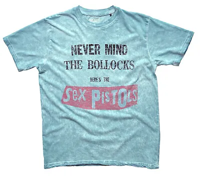 Buy Sex Pistols T Shirt Official Never Mind The Bollocks  Blue Dip Dye New • 16.93£