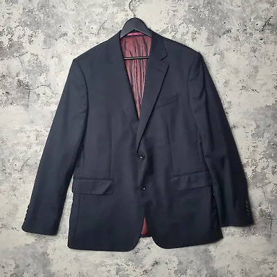 Buy Charles Tyrwhitt Mens Twill Suit Jacket 44L Slim Fit Charcoal Black Wool  Blazer • 49.95£