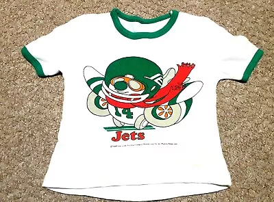 Buy New York Jets 'Jumbo Jet' Mascot Retro 1985 T-Shirt • 10£