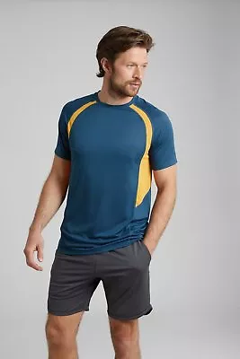 Buy Mountain Warehouse Mens Bryers IsoCool Tee Lightweight Slim Fit Wicking Top • 17.99£