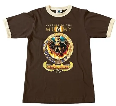 Buy Universal Studios Revenge Of The Mummy Brown T Shirt Size S • 44.99£