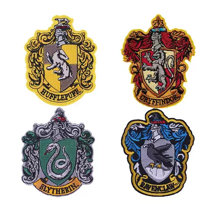 Buy 1x/4x Harry Potter Badge Iron On Sew On Embroidered Patch Hogwart Gryffindor • 2.63£
