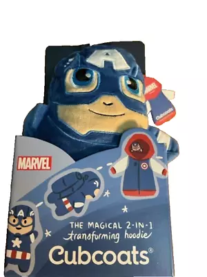 Buy Captain America Cubcoats 2-In-1 Transforming Hoodie Size 2 Marvel Free Shipping • 11.37£