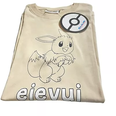 Buy Pokemon Eevee Eievui Graphic T-shirt  JP Limited  Donki LL Size Pokémon Rare • 37.80£