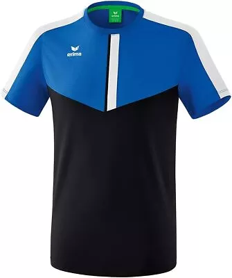 Buy Erima Kids Squad Functional T-Shirt Sports Shirt, Black/Blue, 128 • 10.72£