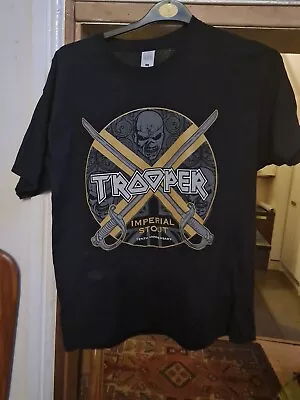 Buy Iron Maiden Trooper Imperial Stout Tenth Anniversary Black T Shirt Size L LARGE • 9.99£