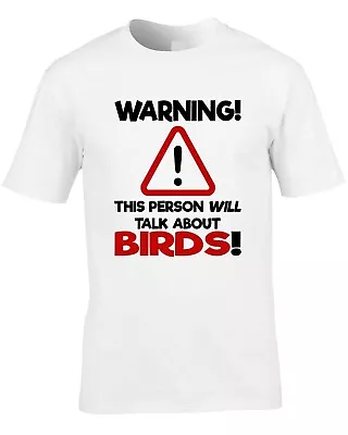 Buy Birds Mens T-Shirt Bird Sanctuary Animals Ornithology Zoo Joke Cool Gift Idea • 11.99£