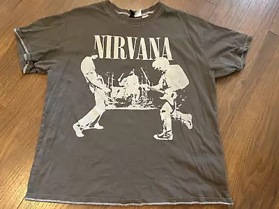 Buy Nirvana H&M T Shirt Grey S • 3£