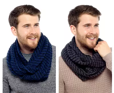 Buy Super Soft Chunky Knit Winter Snood Scarf Knitted Loop Neck Warmer Unisex • 9.95£