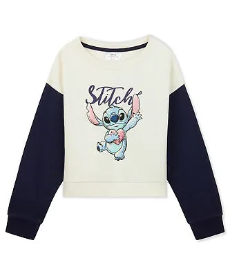 Buy Disney Stitch Hoodie For Girls, Cropped Sweatshirt Kids Tracksuit, Stitch Gifts • 11.49£