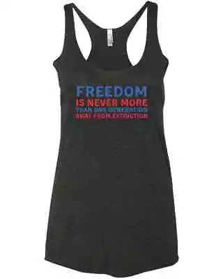 Buy Reagan Quote Freedom Is Never More Than One Generation Away Racer Tank Top • 24.56£