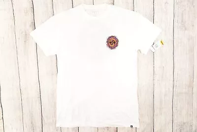 Buy Quiksilver Good Vibration White Large Regular Fit Logo Tee Tshirt Mens Nwt New • 12.85£