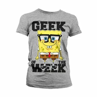 Buy Women's SpongeBob Squarepants 'Geek Of The Week' T-Shirt • 12.95£