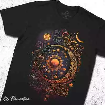 Buy Psychedelic Sun Moon T-Shirt Nature Symbol Of Life Balance Rebirth Magic E217 • 11.99£