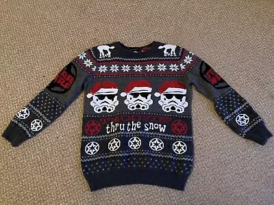Buy TU Christmas Star Wars Boys Age 6 Years Jumper Great Clean Condition • 4.99£