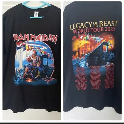 Buy Iron Maiden XL Legacy Of The Beast World Tour 2022 European Events T Shirt • 59.50£