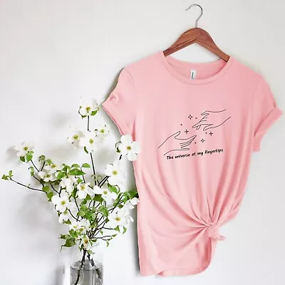 Buy Pink Ladies T-Shirts Cotton Women  The Universe At My Fingertips • 11.99£