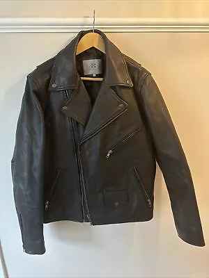 Buy Lakeland Fine Leather Biker Jacket Black  Mens Size 40 Chest *Heavy* • 100£