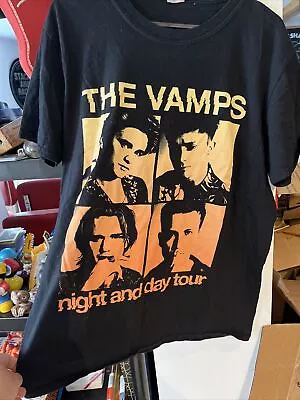 Buy The Vamps Night And Day Tour T Shirt Tee Size Medium • 14.99£