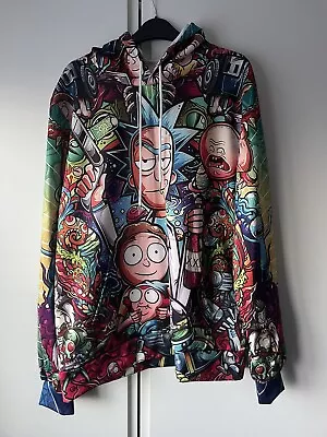 Buy Rick And Morty Hoodies 3D Printed Sweatshirts Pullover Hooded Jacket - 3XL • 15£