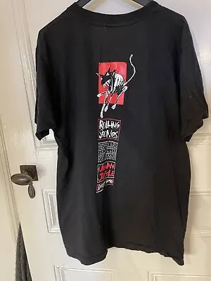 Buy Vintage 1990 Rolling Stones Red Tongue Black T-Shirt Urban Jungle Tour Men's Lge • 30£