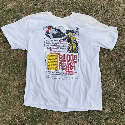 Buy Vtg Blood Feast Large Herschell G. Lewis T-Shirt Horror Vintage • 94.72£
