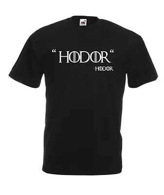 Buy Hodor Quote Game Of Thrones TShirt Retro T-Shirt New Funny Snow Jon Fantasy • 5£