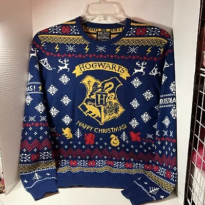 Buy Harry Potter Hogwarts Happy Christmas Four Houses Unisex Sweater-S • 14.41£