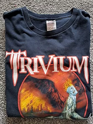 Buy TRIVIUM Tour T-Shirt VINTAGE Black SIZE XL Ascendancy • 65£