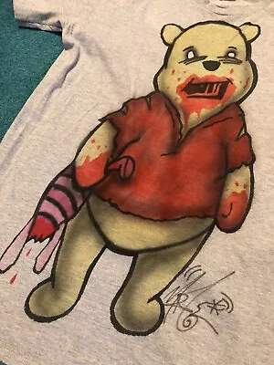Buy Winnie The Pooh & Piglet Horror Men's T Shirt- Medium • 19.99£