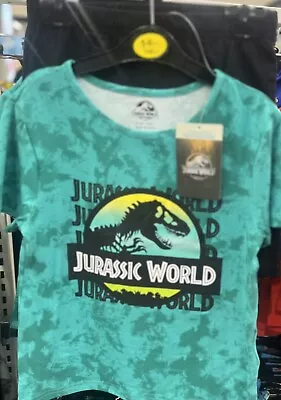 Buy Jurassic World Boys Shorts Pyjama Set Ages 3-10 Years • 14.99£