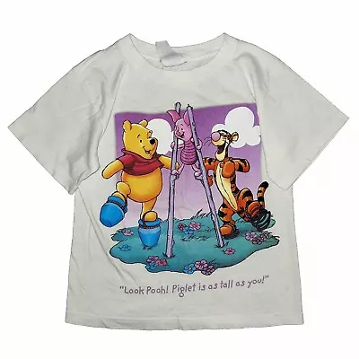 Buy Vtg 90s Kids Pooh Bear & Friends Disney Piglet Tiger T Shirt Medium 10/12 • 19.69£