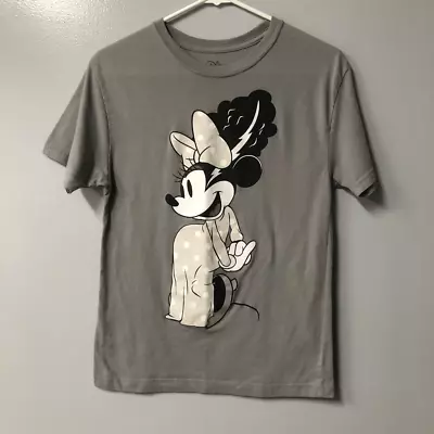 Buy Minnie Mouse Bride Of Frankenstein Gray T Shirt Halloween Disney • 17.10£
