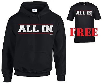 Buy Aew All In All Elite Njpw Bullet Club Wrestler Hoodie Hood+free Tee • 26.99£