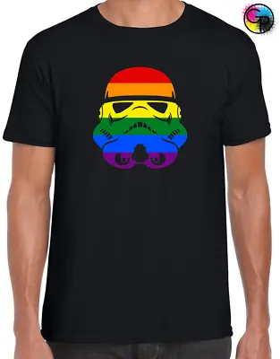 Buy Trooper Pride Mens T Shirt Funny Star Cool Storm Wars Rainbow Flag Pride Lgbt • 8.99£