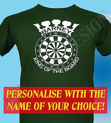 Buy Darts Player Personalised T-Shirt Men Women King Queen Darts Many Sizes Colours • 13.99£