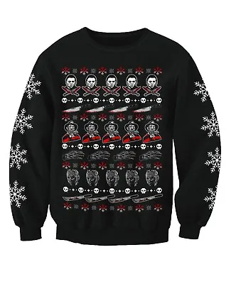 Buy Horror Movie Film Inspired Adults Novelty Christmas Jumper Sweatshirt • 19.99£