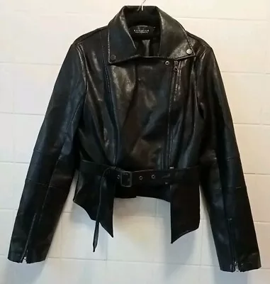 Buy KILLSTAR Faux Leather GOTHIC BIKER JACKET 💀Size S💀 • 29.99£