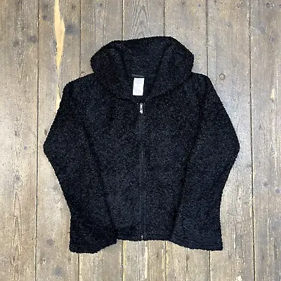 Buy Patagonia Fleece Teddy Soft Collared Full-Zip Outdoor Jacket Black, Womens Small • 30£